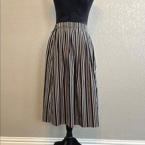 J. Crew Striped Black and White Women's Skirt